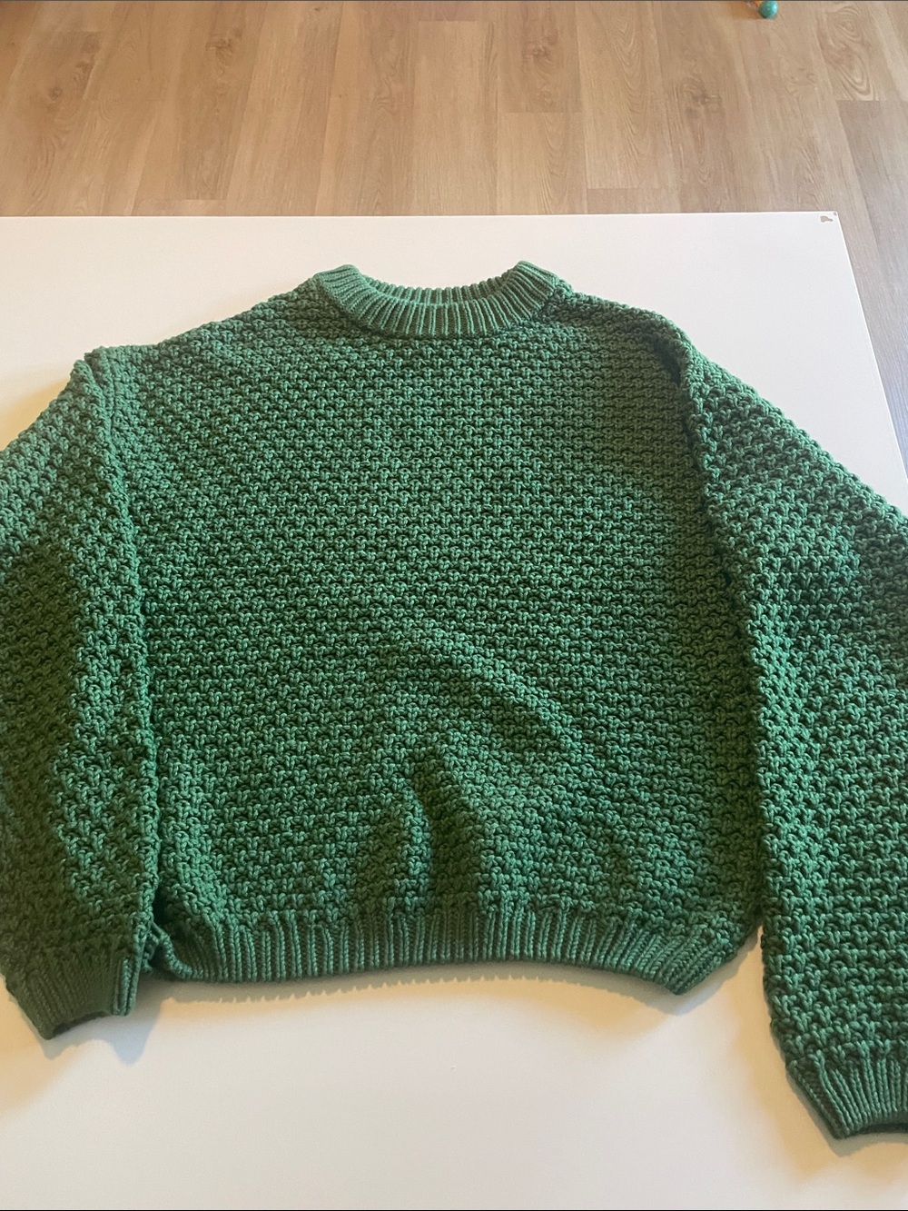 Universal Thread Green Textured Knit Sweater
